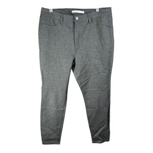 Lauren Conrad High Rise Super Skinny Pants Womens XL Gray Stretch Casual